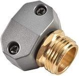 Sanpaint Zinc and Brass Male Clamp Coupling,Fits 3/4" or 5/8" Garden Hose Repair Fitting