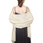 Shawl Wraps for Women Cream Pashmina Shawls and Wraps for Evening Dresses Large Soft Scarf Winter Scarf Wedding Shawl