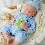 FemmeForm Boy 18.5 Inch, Silicone Reborn Baby Dolls, Realistic Baby Doll, Reborn Baby Dolls Silicone Full Body, Not Vinyl, Posable Newborn