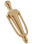 The Hillman Group 852394 6-1/2" Door Knocker - Solid Brass - Bright Brass Finish 1-Pack