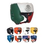 Ringside SGCO MEX Large Competition Boxing Muay Thai MMA Sparring Headgear with Cheeks, Mexican Flag, Large