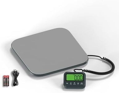 UNIWEIGH Highly Accurate Shipping Scale, 440LB Digital Heavy Duty Postal Scale, Steel Platform Postage Scale with Hold/Tare/LCD Display,Large Scale for Packages,Luggage,Small Business and Home