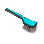 Detail Factory - ProGrip Tire Brush - Ergonomic ProGrip Handle, Stiff Synthetic Bristles, Ergonomic Design, Clean Your Tires with Ease, Octane Riptide