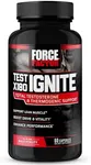 FORCE FACTOR Test X180 Ignite Testosterone Booster for Men, Testosterone Support Supplement to Help Burn Fat, Boost Vitality, and Increase Energy, 60 Capsules