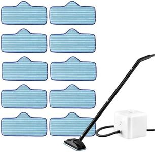 BlueStars 10 Pack Microfiber Pad Compatible with Dupray Neat Steam Cleaner - Durable, Reusable and Machine Washable - Designed for Multiple Surfaces, Effectively Clean Hardwood, Tile & Stone Floors