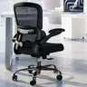 TRALT Office Chair - Ergonomic Desk Chair with Adjustable Lumbar Support, Mesh Computer Chair, Executive Chairs for Home Office Comfortable Lumbar Support (Black)