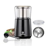 DR MILLS DM-7451 Electric Coffee Grinder, Dried Spice, nut, herb Grinder, Detachable Cup, Dishwashable, SUS304 stianlees Steel