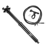 Dropper Seatpost, 31.6x345mm Hydraulic Seat Tube Adjustable Height 100mm Bicycle Suspension Seatpost Internal Rounting Control with Remote Lever for MTB Road BMX Bike