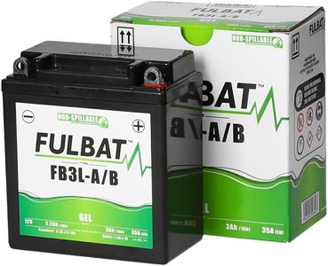 Fulbat FB3L-A/B GEL / YB3L-A/B FULBAT SLA - Batería para moto GEL 3,2 AH 35 AMPS