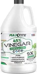 MaxTite 45% Strength Pure Concentrated Vinegar for Home & Garden Cleaning 9x Power Vinegar (1 Gallon)