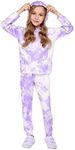 Arshiner Girls Hoodies Tracksuits Kids Crop Tops Long Sleeve Sweatshirts and Sweatpants Set Tracksuits