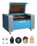 OMTech 100W CO2 Laser Engraver Cutter, Autofocus and Motorised 600x1000mm Workbed Laser Engraving Cutting Machine with Software and Ruida Control (Without Forklift Unloading)