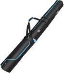 KEMIMOTO Ski Bag, 360° Fully Padded Ski Bag, Fit Skis Up to 74.8 inches (190cm), Water-resistant and Durable Perfect for Road Trips and Air Travel Transport