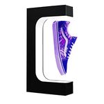 FloatGo Magnetic Levitating Shoe Display Stand Rotating Sneaker Shelf Conutertop Acrylic Floating Riser Spinning Rack Holder with LED Light Fit Yeezys Jordans Sneakerhead Gift Decoration Organizer