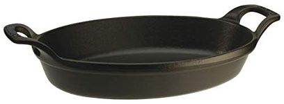 STAUB Cast Iron Oval Roasting Dish, Black, 37 cm