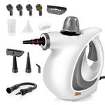 Pressurized Handheld Steam Cleaner for home with 12pcs Accessories & Safety Lock – Multi-Surface Natural Deep Steamer for Cleaning Car, Furniture, Floor, Upholstery, Tile, Grout, Windows (Dark Grey)