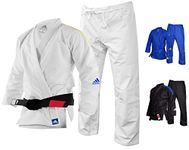 adidas | BJJ Response Uniform | Brazilian Jiu-Jitsu Gi Uniform for Men, Women & Kids | Rip-Stop Polycotton Fabric | Ultra-Light & Durable Pants & Pre-Shrunk Jacket | Belt not included, 265g/9oz