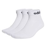 adidas HT3457 C LIN ANKLE 3P Socks Unisex white/black XL