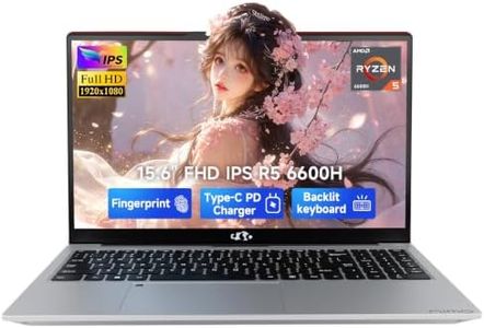 NIMO 15.6" AI-Creator-Laptop, 6-Core AMD R5-6600H 32GB RAM 1TB SSD (Beat i7 1355U up to 4.5GHz) Radeon 660M, FHD IPS 100W Fast PD for Video Editing, Multitasking, Remote Work & Study, 2-Yr Warranty