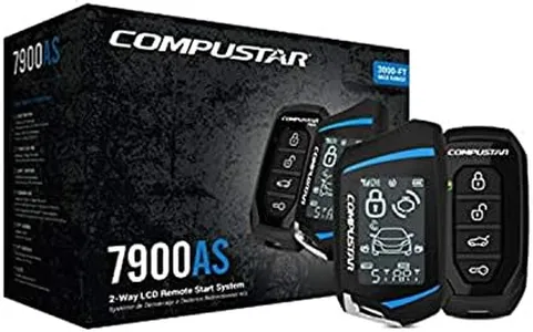 Compustar CS7900-AS All-in-One 2-Way Remote Start and Alarm Bundle w/ 3000 Feet Range