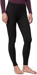 32 Degrees Heat Womens Ultra Soft Thermal Lightweight Baselayer Legging Pant, Black, Medium