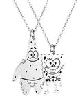 Yooborn Best friend Pendants Matching BFF Necklace 2 Friendship Jewelry for 2 Teen Boys Girls BFF Sister,Cute Cartoon Necklace for Movie Fans.