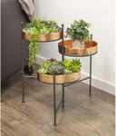 Panacea 82193 Three Tiered Plant Stand, Hammered Copper Finish, 20.5"H