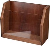 Wooden Mallet Countertop Magazine Display, Mahogany