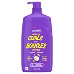 Aussie Miracle Curls Shampoo for Curly Hair with Coconut Oil, Paraben Free, 778 mL