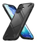 Ringke Fusion-X Compatible with iPhone 17 Case Back Cover Transparent Hard Back Soft Flexible TPU Bumper Scratch Resistant Shockproof Protection - Black