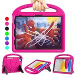 iPad 10th Generation Case 2022 Kids, iPad Air 5th/4th Gen Case 10.9 inch, TrendGate Shockproof iPad Pro/Air 11 Inch Case with Handle Stand and Pencil Holder for iPad 10/Air 6/Air 5/Air 4/Pro 11 - Pink