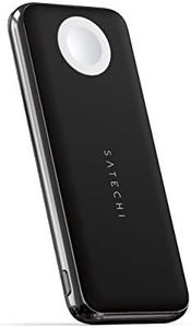 Satechi Quatro Wireless Power Bank 10,000 mAh Portable Charger. Compatible with iPhone iPhone 15 Pro Max/15 Pro/15/15 Plus, Apple Watch Ultra & Series 8/7/6/SE/5/4/3/2/1, AirPods Pro 2/1