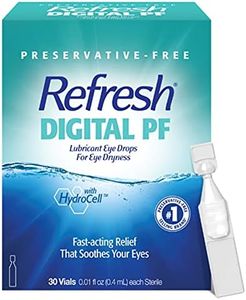 Refresh Digital PF Lubricant Eye Drops, Preservative-Free, 0.01 Fl Oz Single-Use Containers, 30 Count (Pack of 1)