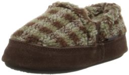 Acorn Kid's Colby Gore Moc Slipper(Infant-Toddler-Little Kid-Big Kid),Brown Check,8-9 M US Toddler