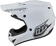 Troy Lee Designs SE4 Polyacrylite Helmet for Dirt Bike/Motorcycle/Motocross, Adult/Youth Sizes, MIPS Protection, EPP Chin Bar, Mono White, Large, SKU 109490004