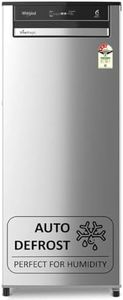 Whirlpool 192 L 3 Star Vitamagic PRO Frost Free Direct-Cool Single Door Refrigerator (215 VMPRO PRM 3S RADIANT STEEL-Z Fridge, Silver, Auto Defrost Technology)