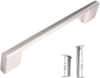 Wood Grip Slick Cabinet Pull - 5 7/8 Satin Nickel