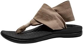LLSOARSS Women's Plantar Fasciitis Feet Yoga Sling Sandal Arch Supports Orthotics Flip Flops Relieve Flat Feet, High Arch, Foot Pain