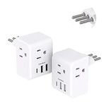 2 Pack Italy Travel Plug Adapter, T