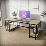 Riyan Luxiwood® Edward Computer Table in Engineering Wood for Home & Office, Simple Style Desk, Scratch Resistance Surface, Easy to Assemble. (Beige)