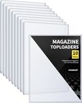 HYARUAT Magazine Toploaders - 7mm Thick Plastic Sleeves, 9x11.5 Top Loader Binder Magazine Protectors for Collectors, 10 Pack, (HMTL90115-10)