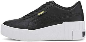 PUMA Women's Cali Wedge WN's Sneaker, Puma Black Puma White, 8 US