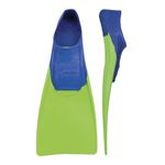 Finis Plastic Long Floating Fin (Blue/Lime Green, Junior Size 8-11)