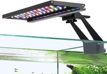 hygger Clip On Full Spectrum Aquarium Light, 14W Aquarium LED Light Day-Night Dual Timer Sunrise-Day-Sunset-Moon Fish Tank Light, Adjustable Timer Brightness with 9 Colors for Planted Tank