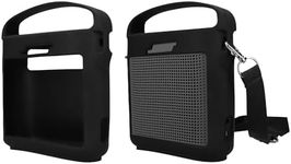 kwmobile Silicone Case Compatible with Bose SoundLink Color II - Case Protective Mini Speaker Cover - Black