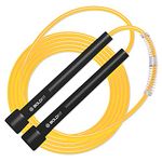 Boldfit Pvc Skipping Rope For Men And Women Jumping Rope With Adjustable Height Speed Skipping Rope For Kids, Women, Girls Rassi Jumping Men For Exercise, Gym, Sports Fitness - Black-Golden