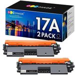 GPC Image 17A CF217A Toner Cartridge Replacement for HP 17A CF217A Toner to use with Laserjet Pro M102w M130nw M130fw M130fn M102a M130a Laserjet Pro MFP M130 M102 Series Printer (2-Black) with Chip