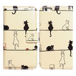 Bcov Black Cat White Cat Magnetic Card Slot Stand Flip Leather Wallet Cover Case for iPhone 6 Plus/6S Plus