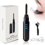 TECNOVIQ Heated Eyelash Curler, Electric Eyelash Curlers, Rechargeable Eyelash Curler, Makeup Tool, Natural Curling Eye Lashes, 24 Hours Long Lasting