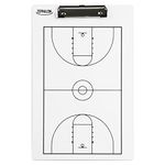 Dry Erase Basketball Clipboard for Coaches Double Sided Board, Sports Coaching (Large 14.5 x 9.5")